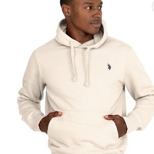 U.S. Polo Assn. Men's Popover Hoodie Vanilla Prep